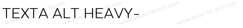 TEXTA ALT HEAVY字体转换